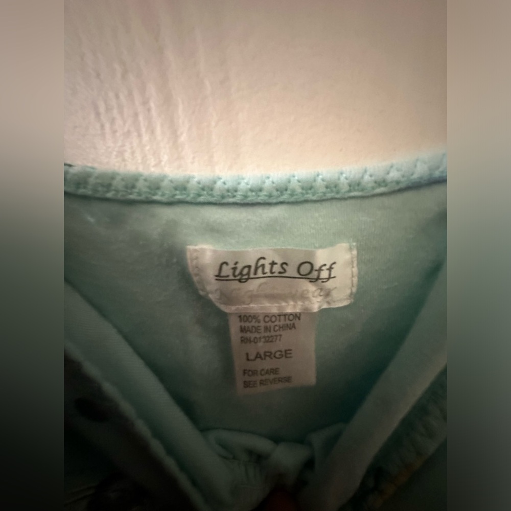 Lights Off Nightwear Pajama Set Size Large - Picture 8 of 10